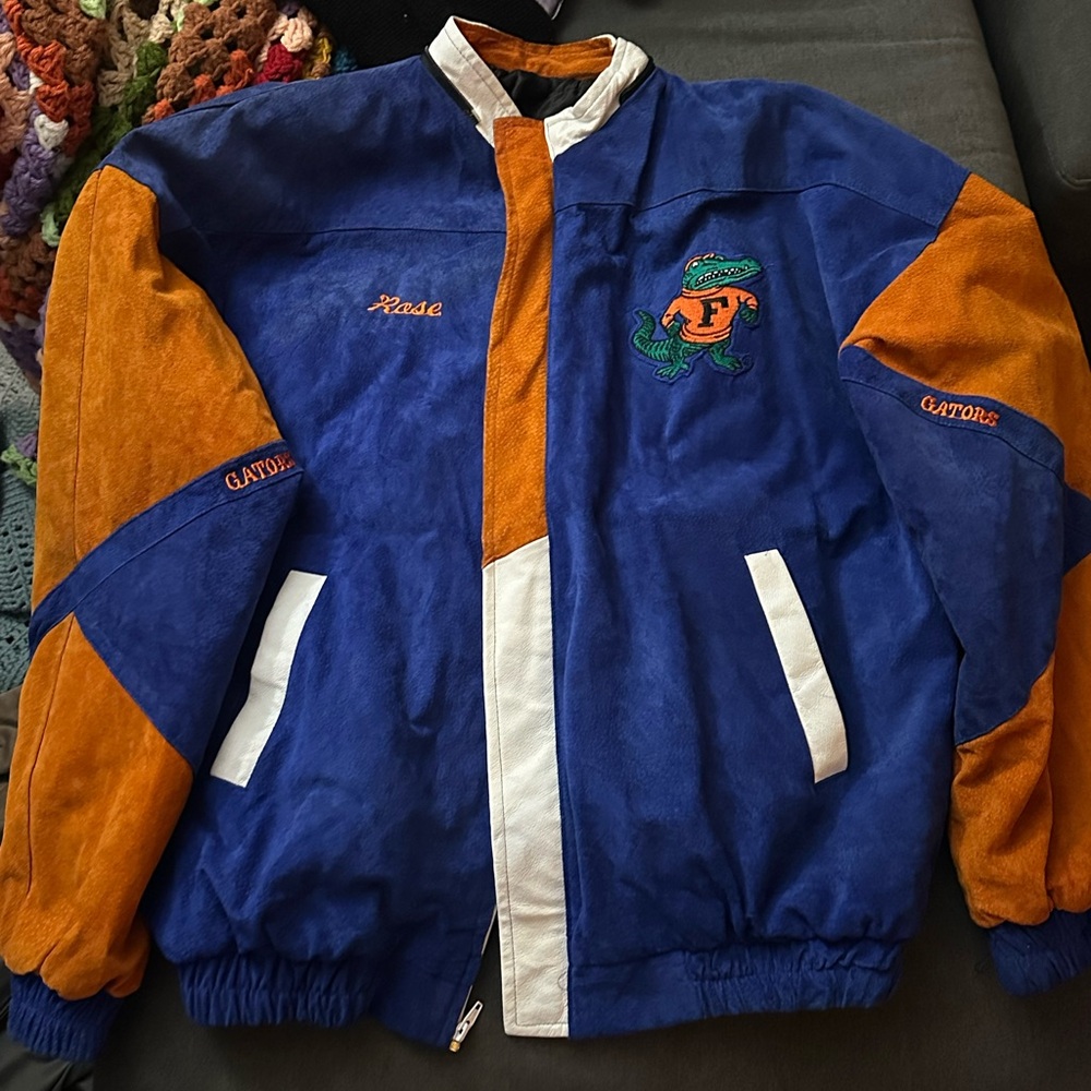 Vintage leather Florida gators jacket.